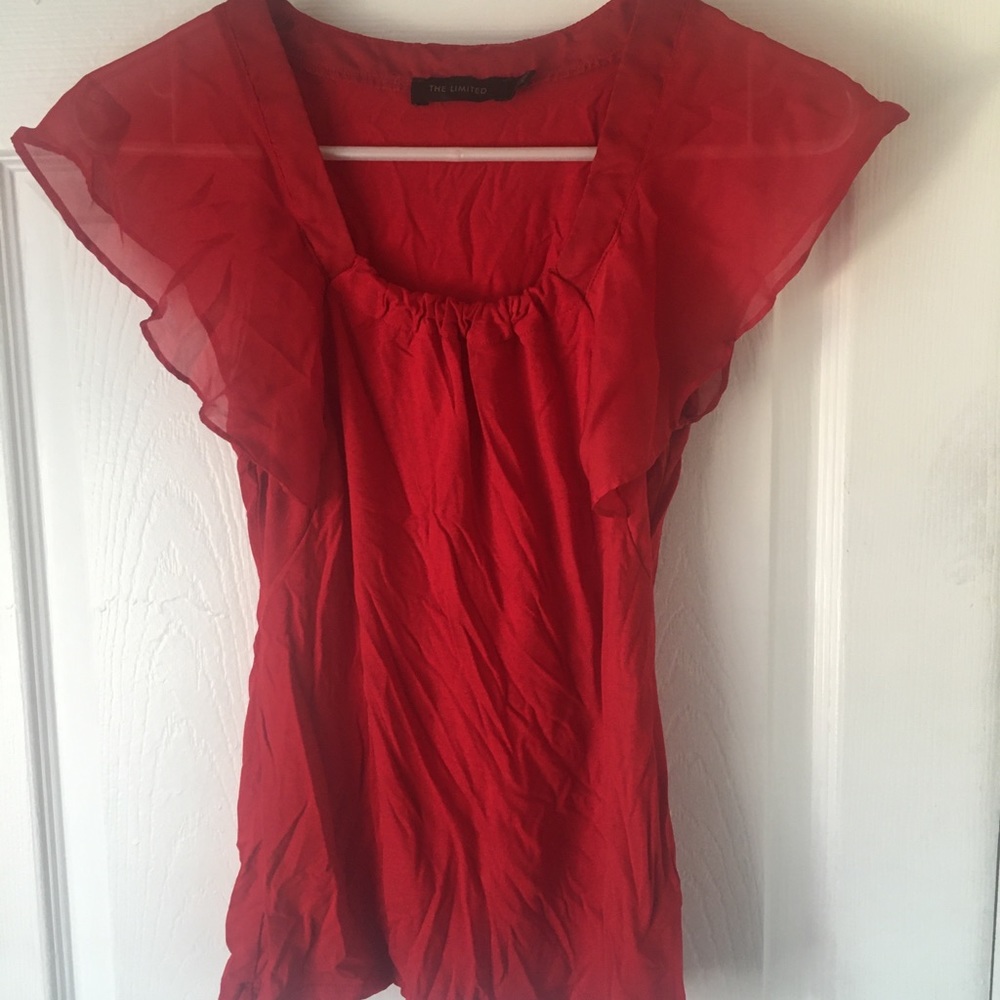 Red sheer T-Shirt. Size small.